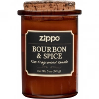 Ароматизированная свеча ZIPPO Bourbon & Spice, воск/хлопок/кора древесины/стекло, 70×100 мм купить в Махачкале