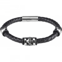 Браслет Zippo Three Charms Leather Bracelet 3 с шармами (20 см) купить в Махачкале