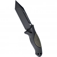 Нож с фиксированным клинком EX-F02 Black Tanto Blade, OD Green Handle 11.4 см. купить в Махачкале