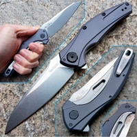 Нож складной Bareknuckle — Kershaw 7777, сталь Sandvik 14C28N, рукоять серый анодированный алюминий купить в Махачкале