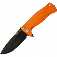 Нож складной LionSteel SR11A OB ORANGE, сталь Uddeholm Sleipner® Black Finish, рукоять алюминий (Solid®), оранжевый купить в Махачкале