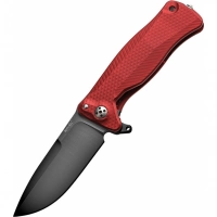 Нож складной LionSteel SR11A RB RED, сталь Uddeholm Sleipner® Black Finish, рукоять алюминий (Solid®), красный купить в Махачкале