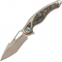 Нож складной Rikeknife Unicorn, сталь M390, Blue Carbon купить в Махачкале