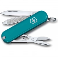 Нож Victorinox Classic SD Colors, Mountain Lake (0.6223.23G) бирюзовый, 7 функций 58мм купить в Махачкале