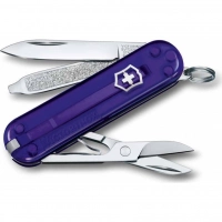 Нож Victorinox Classic SD Colors, Persian Indigo (0.6223.T29G) фиолетовый полупрозрачный, 7 функций 58мм купить в Махачкале