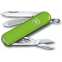 Нож Victorinox Classic SD Colors, Smashed Avocado (0.6223.43G) светло-зелёный, 7 функций 58мм купить в Махачкале