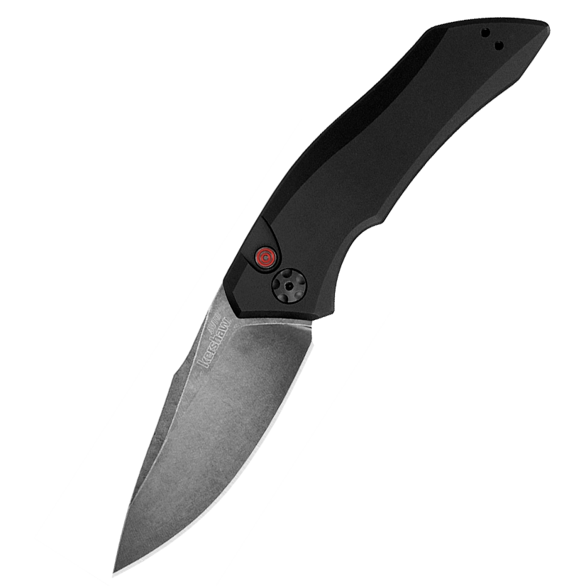 Полуавтоматический складной нож Launch 1 - Kershaw 7100BW, сталь Crucible CPM® 154, рукоять анодированный алюминий, чёрный