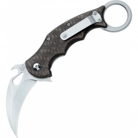 Складной нож Fox IKBS Ball Bearing Karambit, сталь Elmax, рукоять титановый сплав 6Al4V, чёрный купить в Махачкале