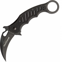 Складной нож Fox Karambit, сталь N690, рукоять стеклотекстолит G-10, чёрный купить в Махачкале