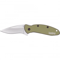 Складной полуавтоматический нож Kershaw Scallion Olive, сталь 420HC, рукоять алюминий купить в Махачкале