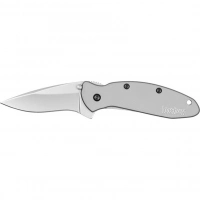 Складной полуавтоматический нож KERSHAW SCALLION, сталь 420HC, рукоять Stainless Steel купить в Махачкале