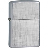 Зажигалка ZIPPO Linen Weave с покрытием Brushed Chrome, латунь/сталь, серебристая, матовая, 36x12x56 мм купить в Махачкале